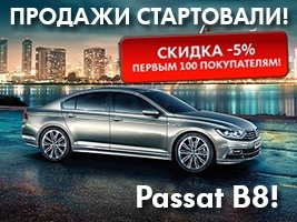 -5%  100   Volkswagen Passat B8!